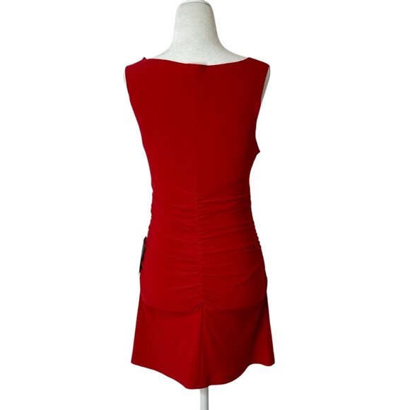 Norma Kamali Sleeveless Pickleball Mini Dress in Tiger Red Small New Womens - Picture 7 of 15